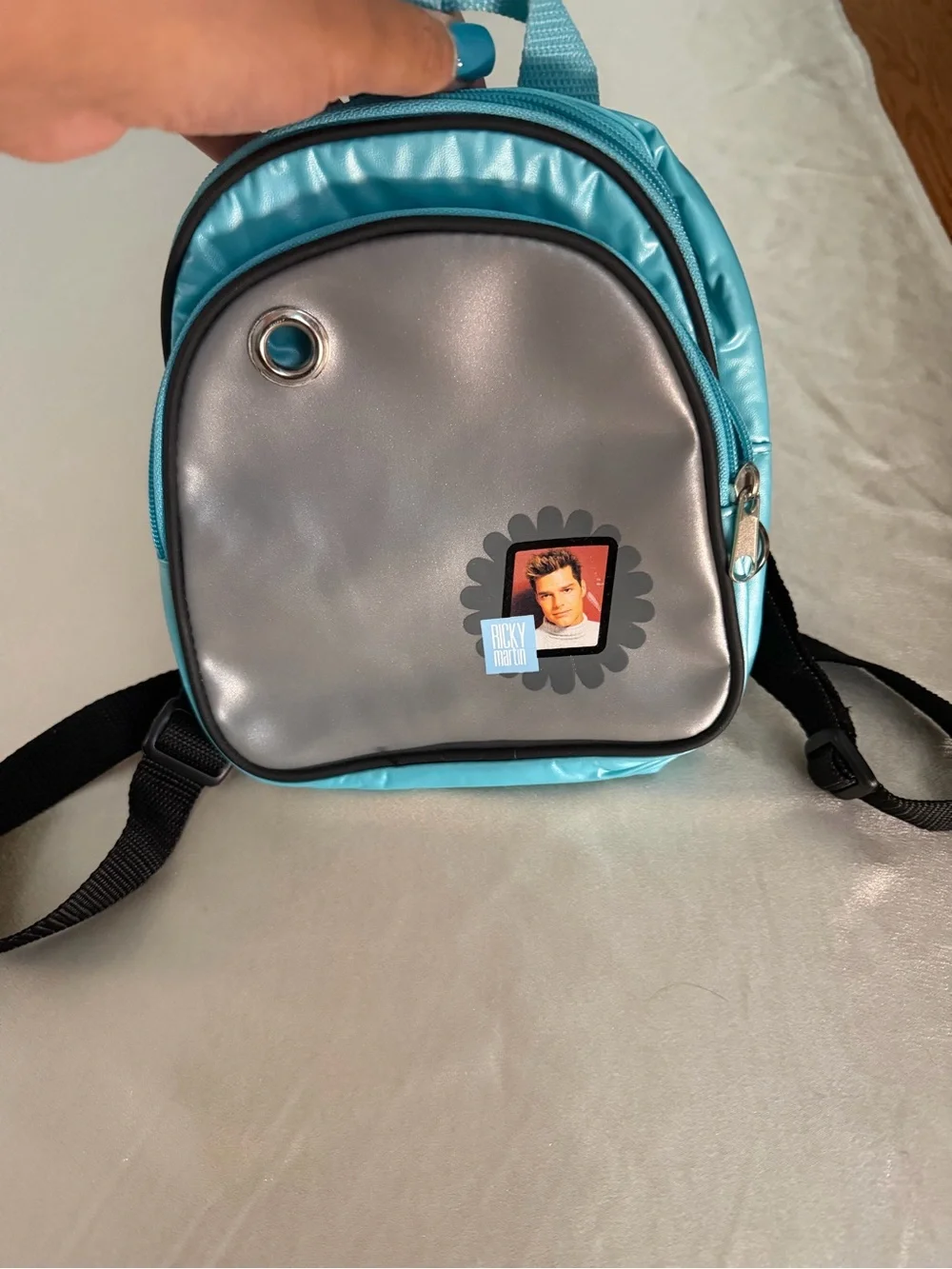 Vintage 1999 Ricky Martin Promotional Mini Backpack Y2K